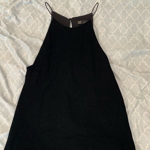 NWOT Zara black velvet top